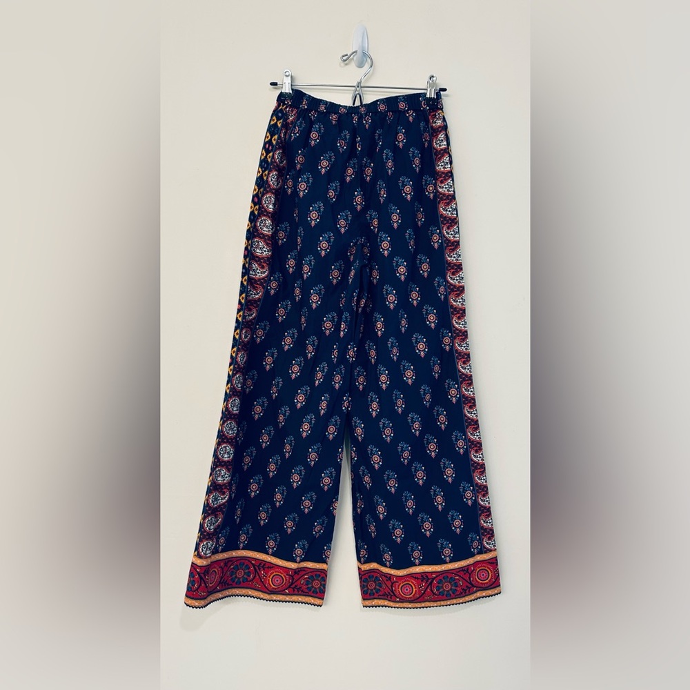 NEW Anthropologie Tanvi Kedia Colorful Bohemian Wide Leg Pants size XS NWT - Picture 7 of 12